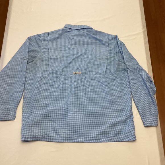 Habit Mens Long Sleeve Gingham Fishing Shirt 2XL UPF 40+ Solar Factor - Picture 9 of 9